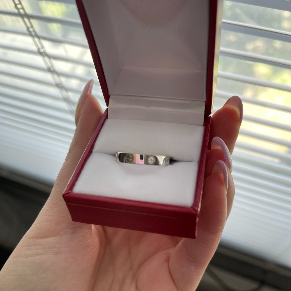 love ring 14k white gold *please read!*